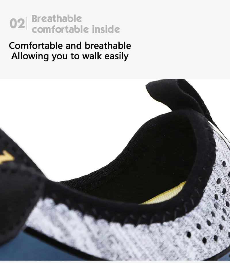 Men Lightweight Refreshing Aqua Boots Breathable Women Outdoor Water Shoes Anti-Slippery Wear-Resistant Sports Hiking Sneakers