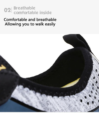 Men Lightweight Refreshing Aqua Boots Breathable Women Outdoor Water Shoes Anti-Slippery Wear-Resistant Sports Hiking Sneakers