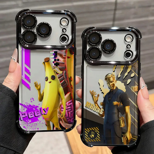 Cartoon-Games F-Fortnite Plating Handyhülle für Xiaomi 15T 15 14 13 Poco M7 F7 F4 F5 X7 X6 X5 Pro Ultra 4G 5G mit Airbag-Stoßschutz