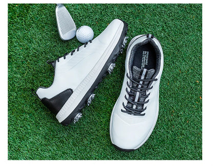 Hot Sale Leisure Golf Shoes Men's Waterproof Golf Spikes Sneakers Professional Non-Slip Golf Trainers Luxury Sports Shoes
