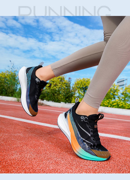 Scarpe da corsa marathon professionali da uomo e donna 2025 con piastra in carbonio, ammortizzazione, ultra leggere, supporto stabile, scarpe sportive