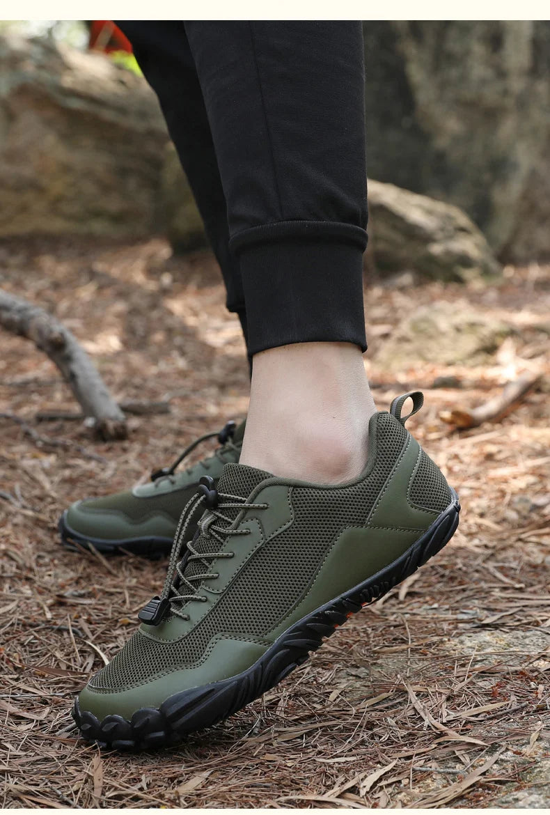 Men Barefoot Hiking Shoes Breathable Outdoor Sports Climbing Shoe Trekking Sneakers Non-Slip Comfort Man Casual Jogging Footwear