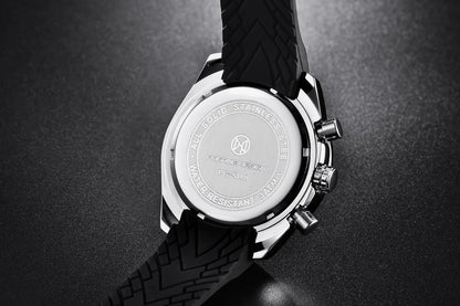 PAGANI DESIGN New 45mm Men Quartz Watch Rubber Belt Men's Luxury Watch Fashion Casual Sports Male Clock Relogio Maasculino