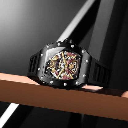ONOLA Men Automatic Watch Luxury Brand Fashion Luminous Waterproof Mechanical Watches Men Military Sports Watches Gifts for Men