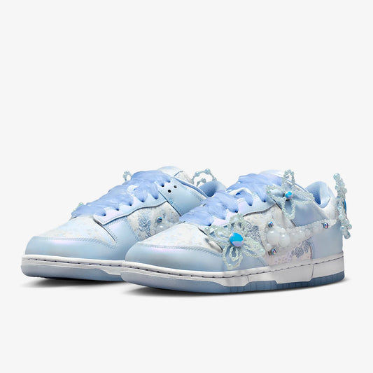 Nike Authentic Dunk Low Women's Fashion Floral Lightweight Casual Sneakers HV8575-100