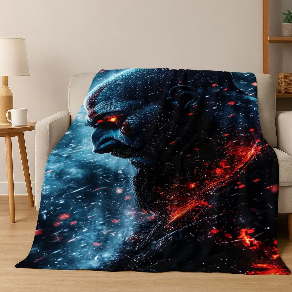 3A Classics God of War Kratos Game Gamer Flannel Blanket,Warm and Cozy Soft Throw Blanket for Home Bedroom Bed Sofa Kid Gift