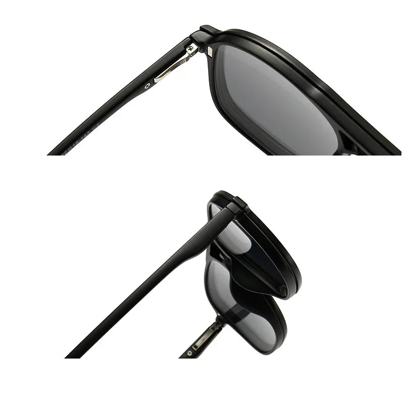 2026 Mirror Magnetic Attraction Polarized Sunglasses 2 Iin 1 Clip Cycling Glasses Dazzling Men Double-Barreled Glasses Women