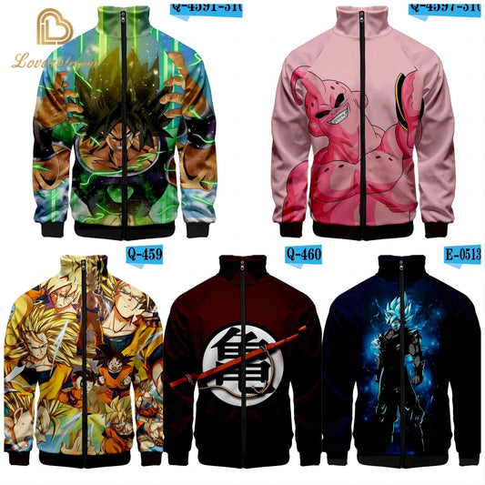 Dragon Ball 3D Print Zipper Hoodie Cool Fashion Men/Women/Kids Long Sleeve Hoodies Sweatshirt Casual Cosplay Jacket Clothes