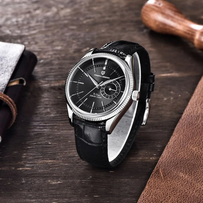 PAGANI Design PD1689 Men's Quartz Watch Japan VH65 Movement Sapphire Glass Leather Strap 20Bar Waterproof Men's Wristwatch