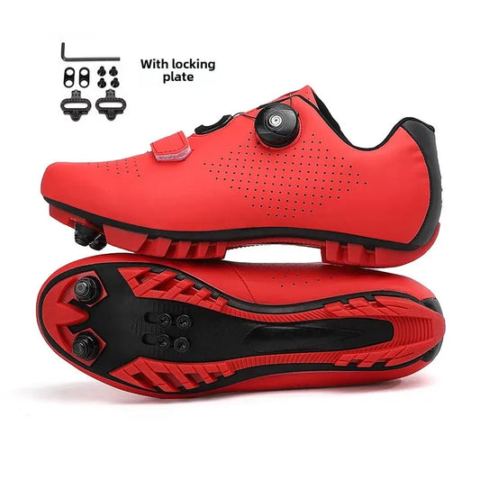 Unisex Road And Mountain Bike Lock Shoes Outdoor Pedal Assisted Bicycle Riding Shoes Cross-Border New Model Sports Entertainment