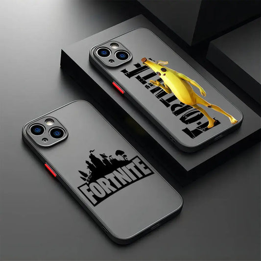 Hot Game F-Fortnites Handyhülle für Xiaomi Redmi Note 14 13 12 12S 11 11S 10 10S 9T 9S 8 7 Pro Plus 4G 5G, matte transparente Rückabdeckung