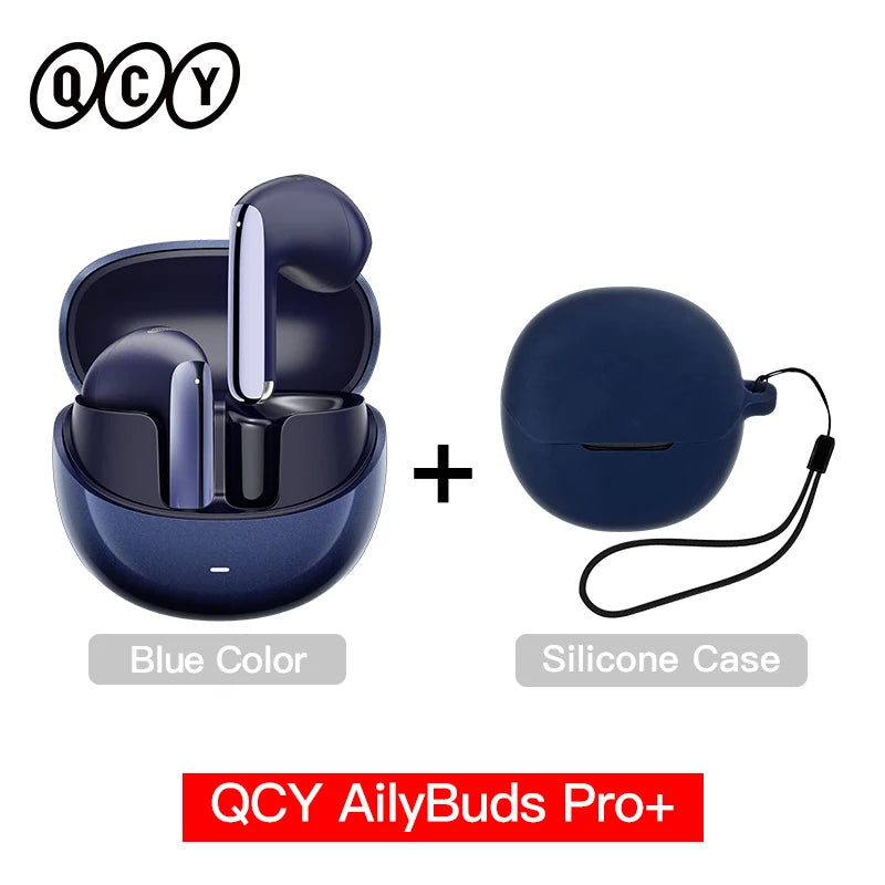 QCY HT10 AilyBuds Pro+ ANC Wireless Earbuds – Hi-Res LDAC Bluetooth 5.3 Earbuds, 6 Mic AI HD Call, Adaptive Noise Cancelling TWS Earphones with Multipoint Connection