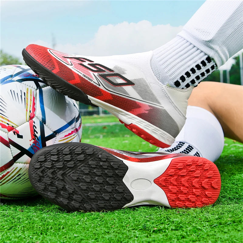 Men's New Indoor TF Football Boots High Quality Training Original Male Breathable Non-Slip Soccer Shoes Turf Futsal Football Shoes