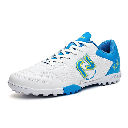Low-top studded soccer shoes, unisex, TF and FG, slip-resistant and wear-resistant, available in 4 colors to choose from.
