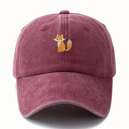 Cappellino da baseball con stampa a motivo di volpe carina, ideale per la moda casual quotidiana, versatile per gli spostamenti in città, adatto a uomo e donna