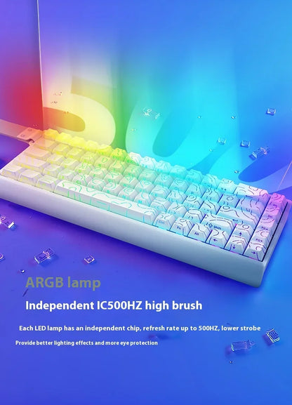 IROK Carotmas Mercury68 mechanische Tastatur mit Magnetschaltern, 8K, 68 Tasten, RT 0.004mm, geringe Latenz, individuell anpassbare kabelgebundene Gaming-Tastatur, PC-Geschenk