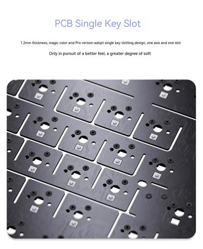 Ajazz AK820 Professional Mechanical Keyboard TFT Screen Multifunctional Knob Game Keyboard 3 Mode Hot Plug RGB Pad Office Gift