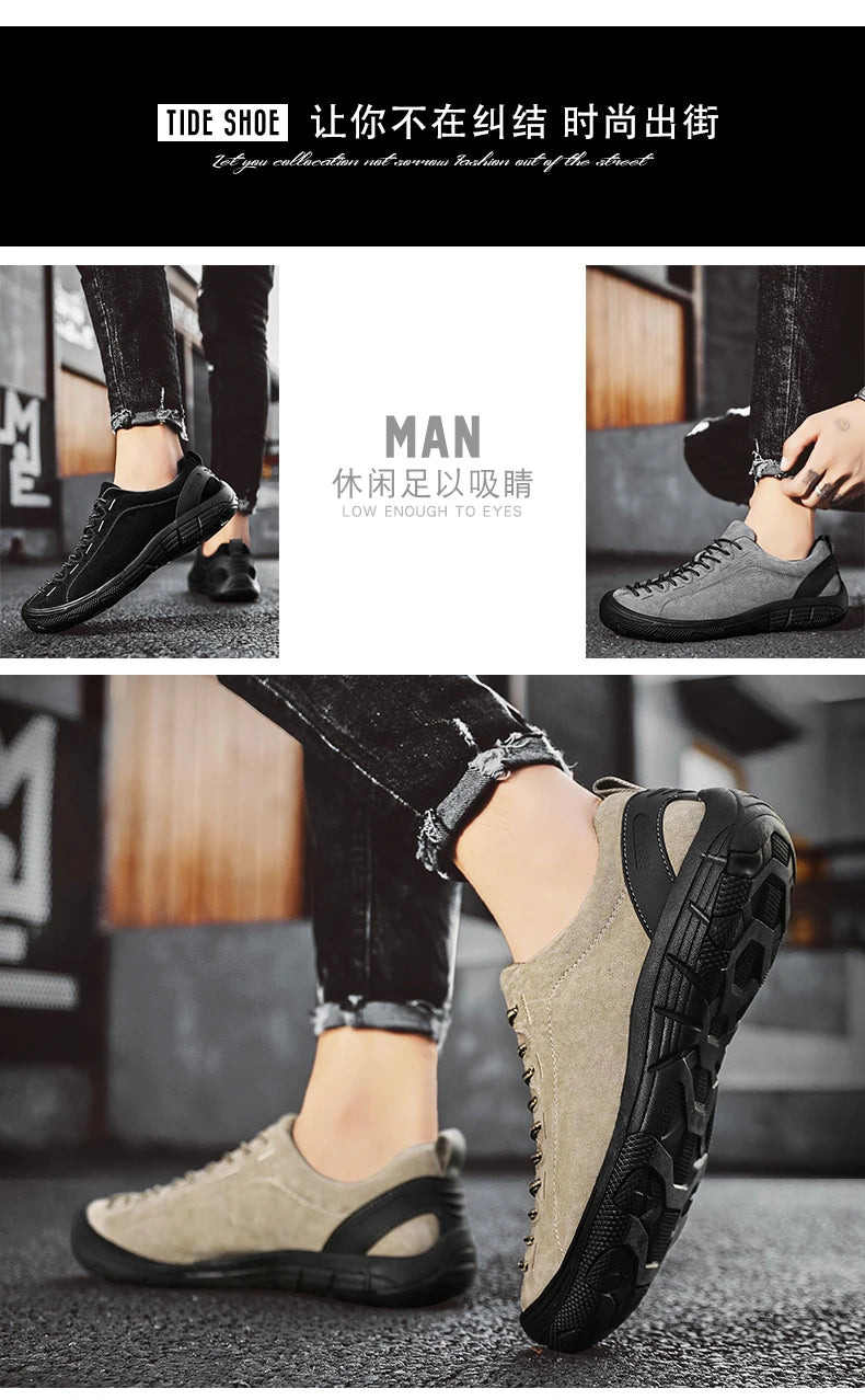 High Quality Trekking Sneakers for Men, Walking Shoes, Low-Cut Men's Hiking Shoes, Outdoor Non-Slip Sports Shoes, Large Size 47