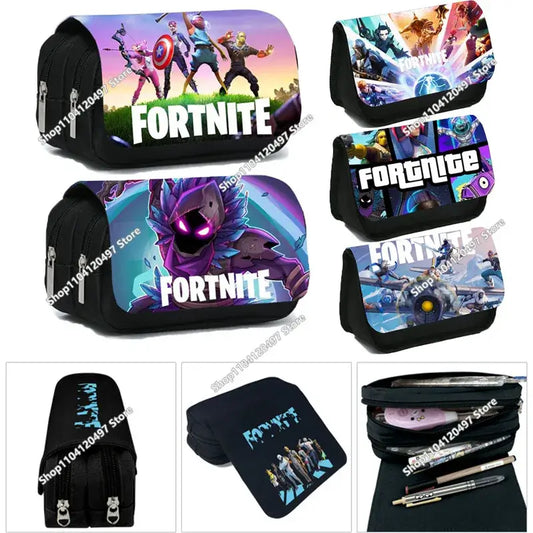 Victory Royale Schüler Jungen Mädchen Fortnite Federmäppchen mit großem Fassungsvermögen Peely Llama Hero Kinder-Stiftebox Taschen für Kinder und Jugendliche