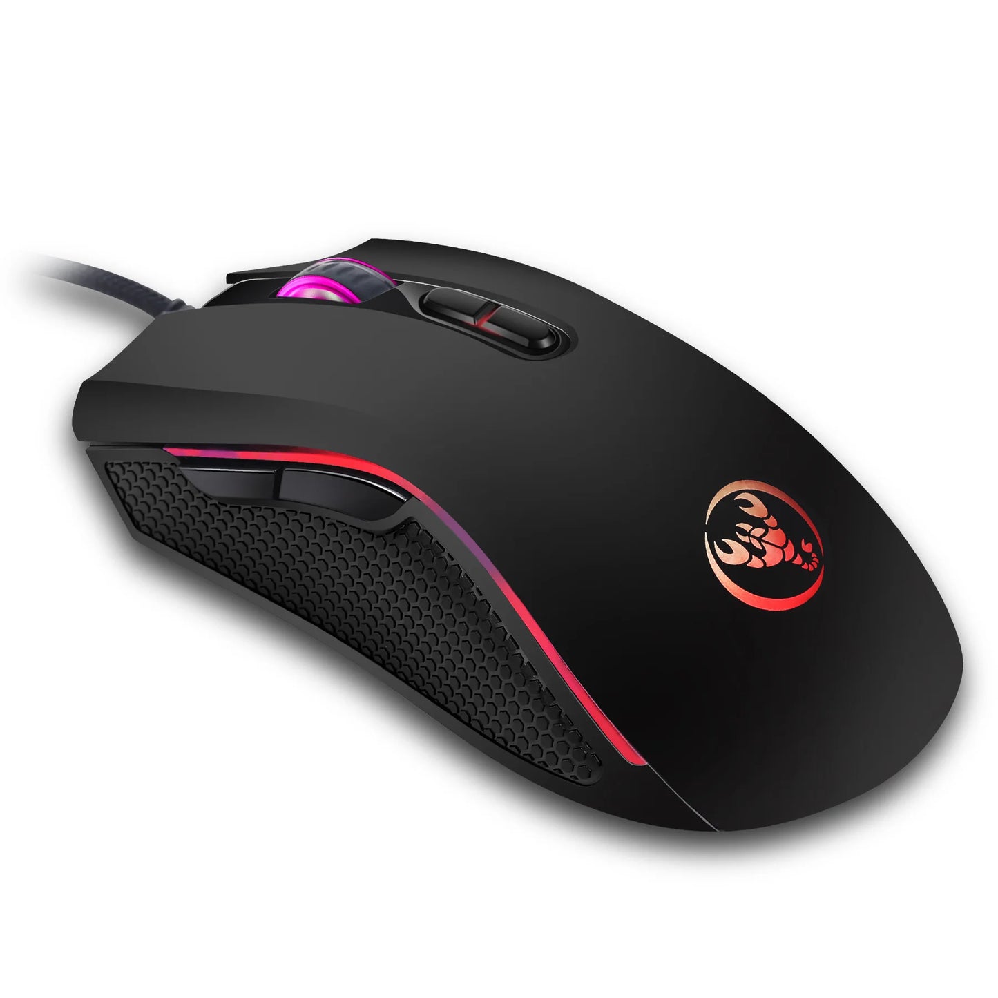 High-end Optical Professional Gaming Mouse with 7 Bright Colors LED Backlit and Ergonomic Design 3200 DPI for LOL CS Gamer