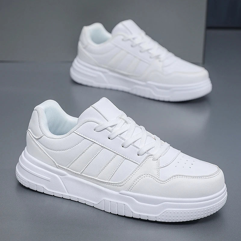 Plus Big Size 50 51 52 Men's Leather Sneakers Casual Sports Shoes Flat Skateboard Shoes Hot Sale for Dropshipping