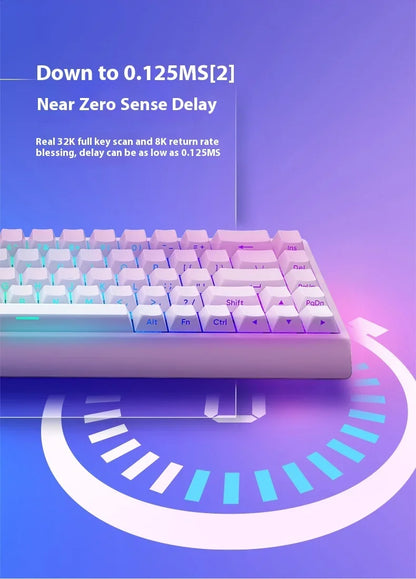 IROK Carotmas Mercury68 mechanische Tastatur mit Magnetschaltern, 8K, 68 Tasten, RT 0.004mm, geringe Latenz, individuell anpassbare kabelgebundene Gaming-Tastatur, PC-Geschenk