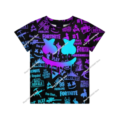Детски аниме суитшърт с качулка Fortnite, мъжки streetwear хип-хоп спортен стил, ежедневен свободен суитшърт за навън, модерен дизайн