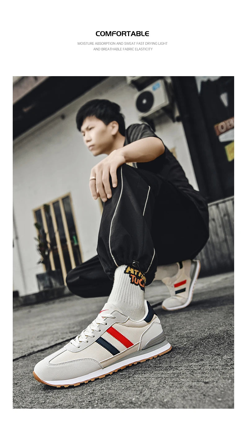 Scarpe da uomo di tendenza Forrest Gump, versatili scarpe sportive e casual da uomo per lo street fashion
