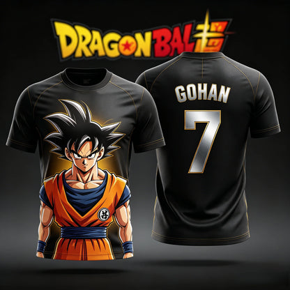 Camiseta fitness retro Dragon Ball verano 2026, corte oversize para hombre, estampado 3D, manga corta, familiar unisex, camiseta deportiva infantil