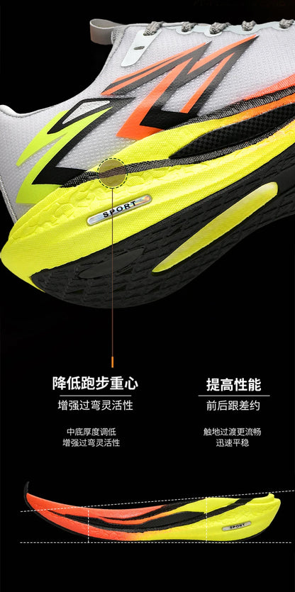 2026 New Men's Sports Running Shoes, Marathon-Ready, Breathable, Lightweight, Comfortable Women's Athletic Sneakers, Jogging Tennis Air Cushion