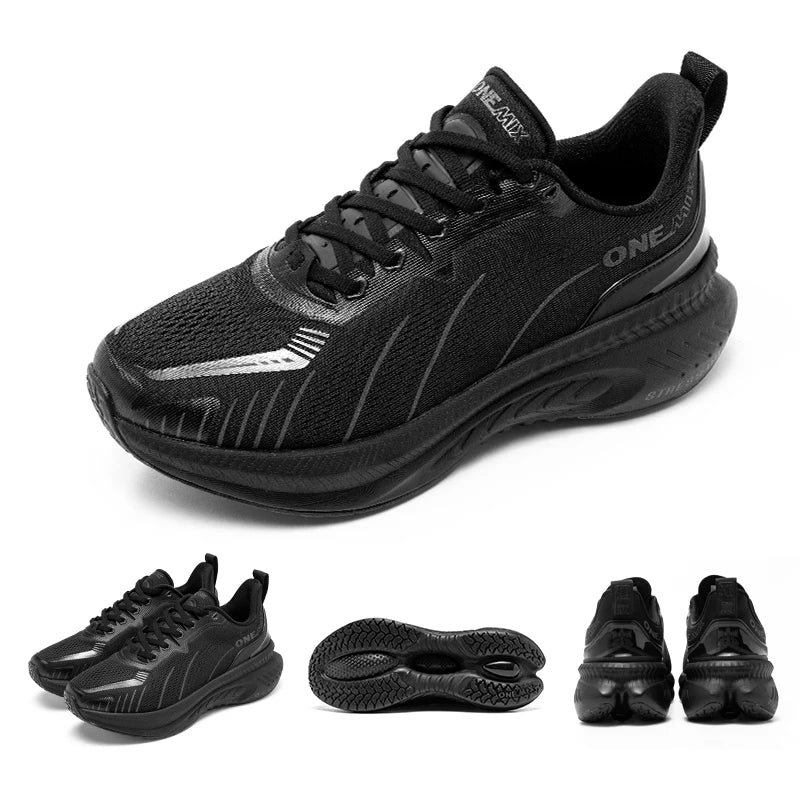 ONEMIX New Cushioned Running Shoes for Women Fall Winter Heavy Runners Lace-Up Women’s Jump Rope Dance Non-Slip Outdoor Sneakers