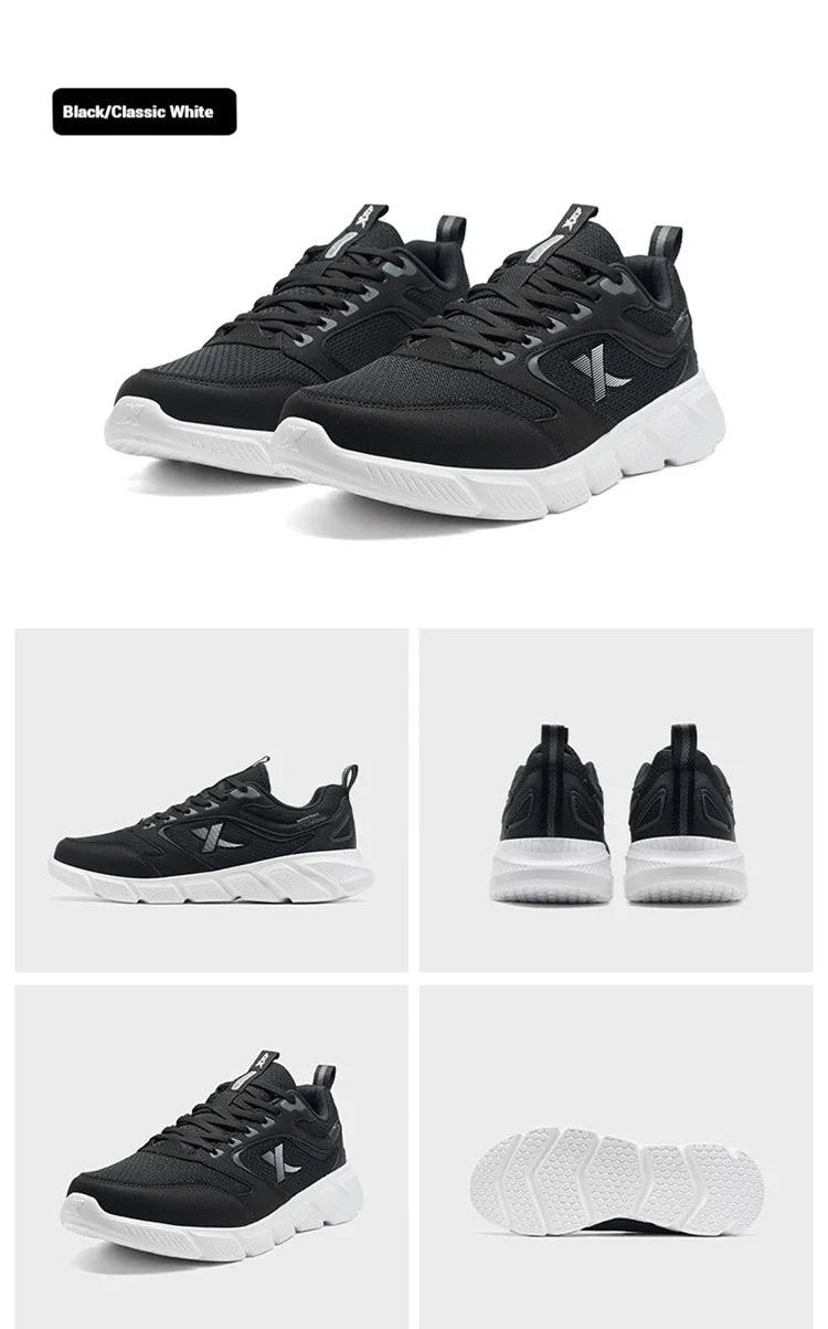 Xtep Running Shoes Men's Summer Mesh Breathable Wear-resistant Sports Lightweight Youth Casual Cushioning Shoes 875219110065