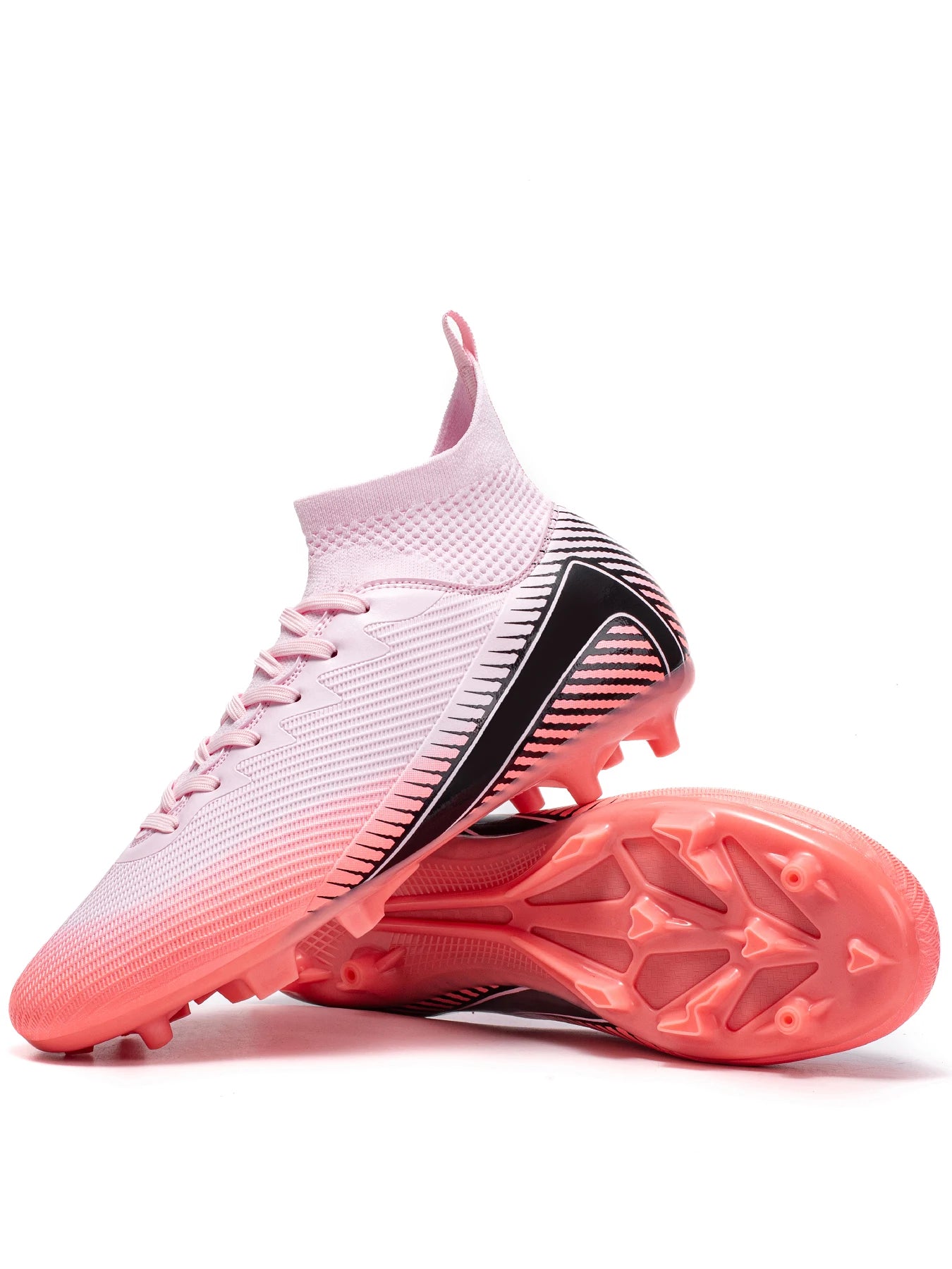 Professional Grass AG FG Soccer Shoes PU Fabric Integrated Upper TPU Tough Sole Wear Resistant Anti-slip Youth Footwear