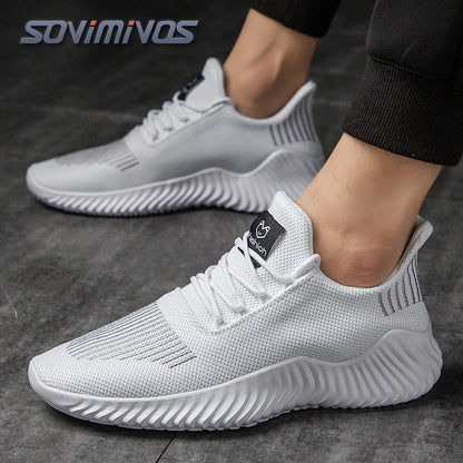 Men's Walking Shoes - Slip-On Tennis Running Shoes Memory Foam Lightweight Work Sneakers for Indoor Outdoor Gym
