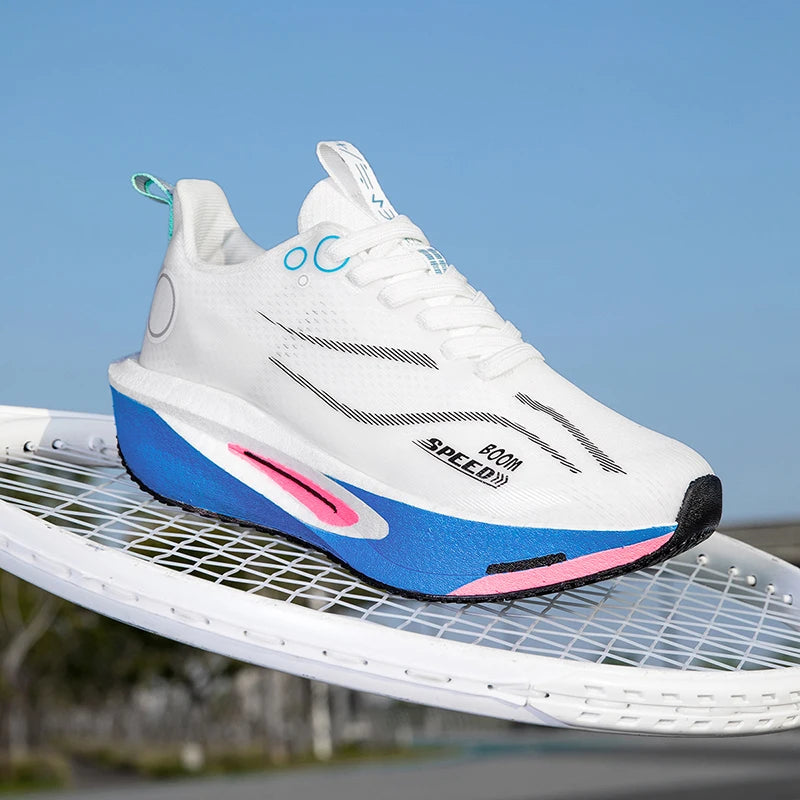 Men's Carbon Board Running Shoes Marathon Long-Distance Running Sports Shoes Support Stable Casual Women's Breathable Running Shoes