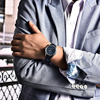 PAGANI Design PD1689 Men's Quartz Watch Japan VH65 Movement Sapphire Glass Leather Strap 20Bar Waterproof Men's Wristwatch