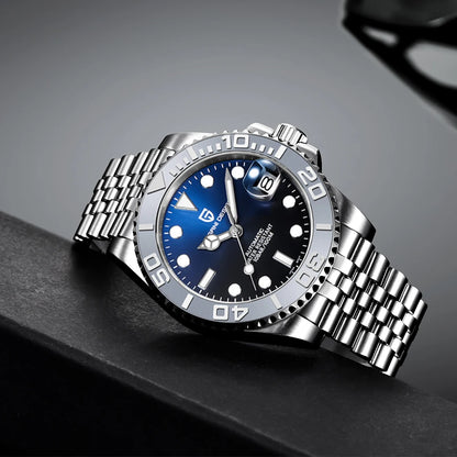 PAGANI DESIGN V2 Japan Mov't 40MM Luxury Men Mechanical Watch Sapphire Glass Ceramic Bezel Automatic Diving Watches for Men