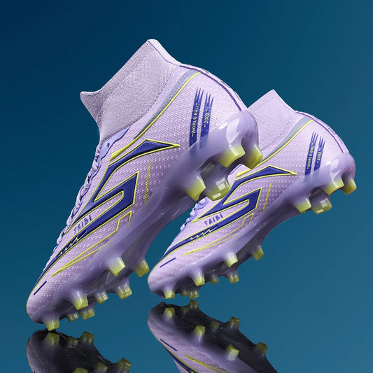 Unisex AG/FG Soccer Cleats, breathable, non-slip, lightweight, durable, for grass training & matches, multi-color available.
