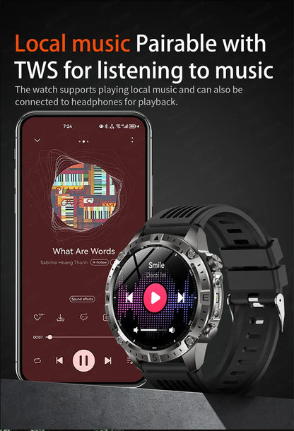 Smart Watch Men GPS Track High End watch Swim Waterproof Watches six axis sensor Sports 2GB Memory GPS Map Compass Smartwatch
