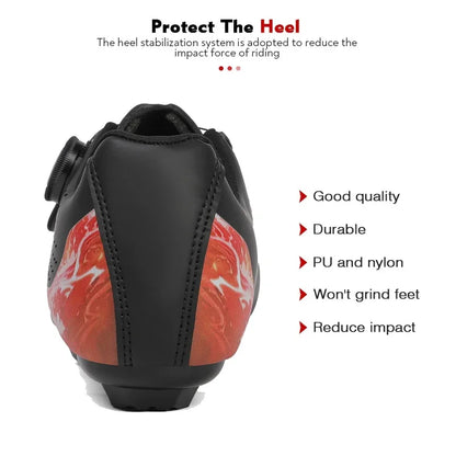 Professioanal Men Road Cycling Sneakers Bike Shoes SPD MTB Sole Flat Racing Speed Trail Mountain Bicycle Footwear Pedal Sports