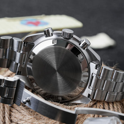 Orologio da uomo Watchdives New Wd1863 al quarzo VK63, cronografo con vetro zaffiro bombato, impermeabile, 39 mm, in acciaio, top brand, orologio business di lusso