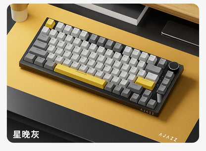 Ajazz AK820/AK820Pro gaming mechanical keyboard Bluetooth 5.1/Wireless/wired custom keyboard with heat exchange sealed button