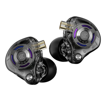 KZ Gale Gaming-IEM-Ohrhörer – HiFi-In-Ear-Monitor mit superlinearem Treiber und abnehmbarem, versilbertem 2-Pin-Kabel