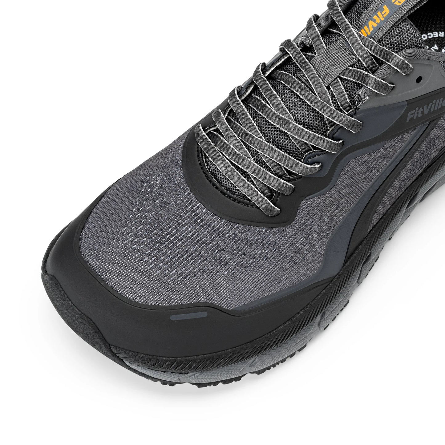 FitVille Men's Wide Toe Box Shoes, Cushioned Sneakers, Non-Slip, Lightweight, Breathable Running Shoes for Swollen Feet