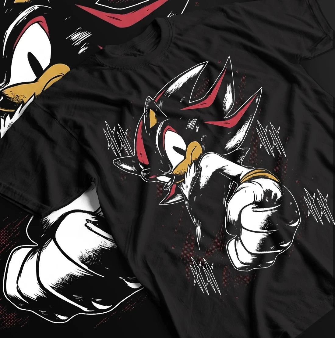 Sonic Heroes Tee T-Shirt, Shadow The Hedgehog Vintage Gaming Graphic Tee, Gift.