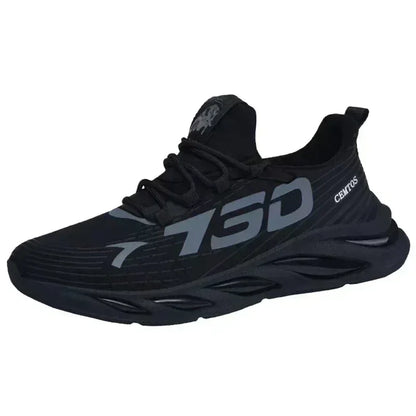 New Summer Men’s Breathable Mesh Running Shoes, Lightweight Sports Sneakers, Trendy Brand