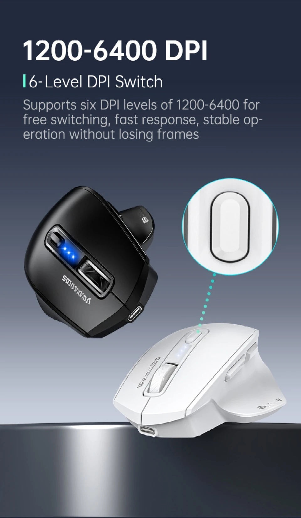 Mouse USB cablato con retroilluminazione RGB, silenzioso, ergonomico e DPI regolabile per desktop, laptop, PC, ufficio, gaming, casa e uso quotidiano al lavoro