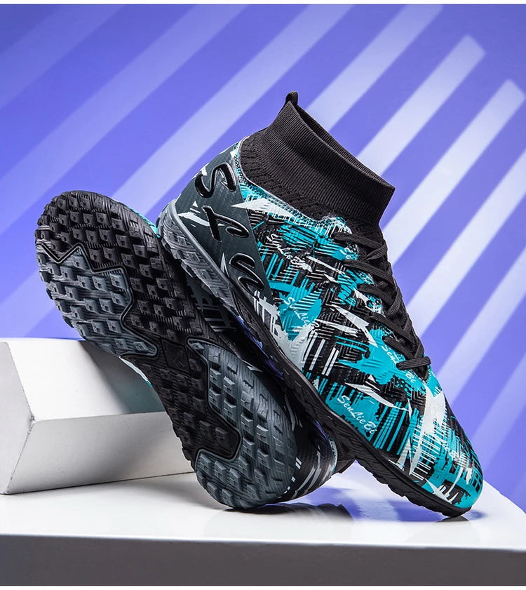 Size 34-46 Men's FG/TF Football Boots Futsal Professional Unisex Kids Soccer Training Outdoor Boys Football Sneakers