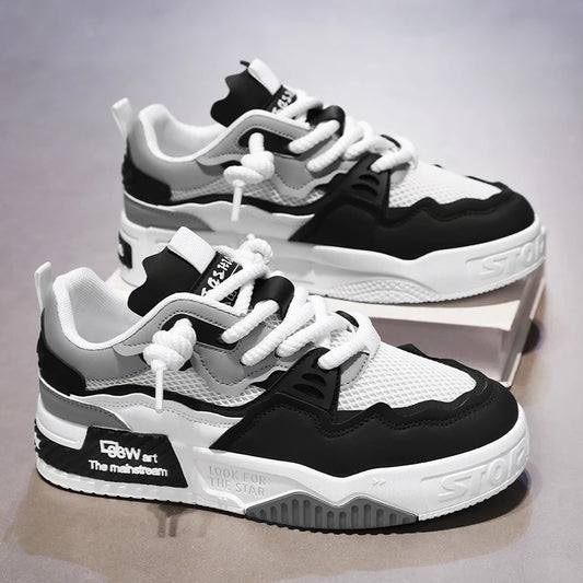 Breathable Men's Casual Skate Shoes Sports Shoes for Daily Fitness Training, Outdoor Hiking, Street Walking. Unisex, Suitable
