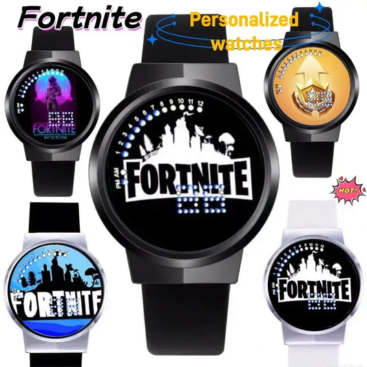 Fortnite Watch Cute Fashion  Cartoon Personalized Kawaii Touch Night Light LED Student Electronic Watch Gift for Friends